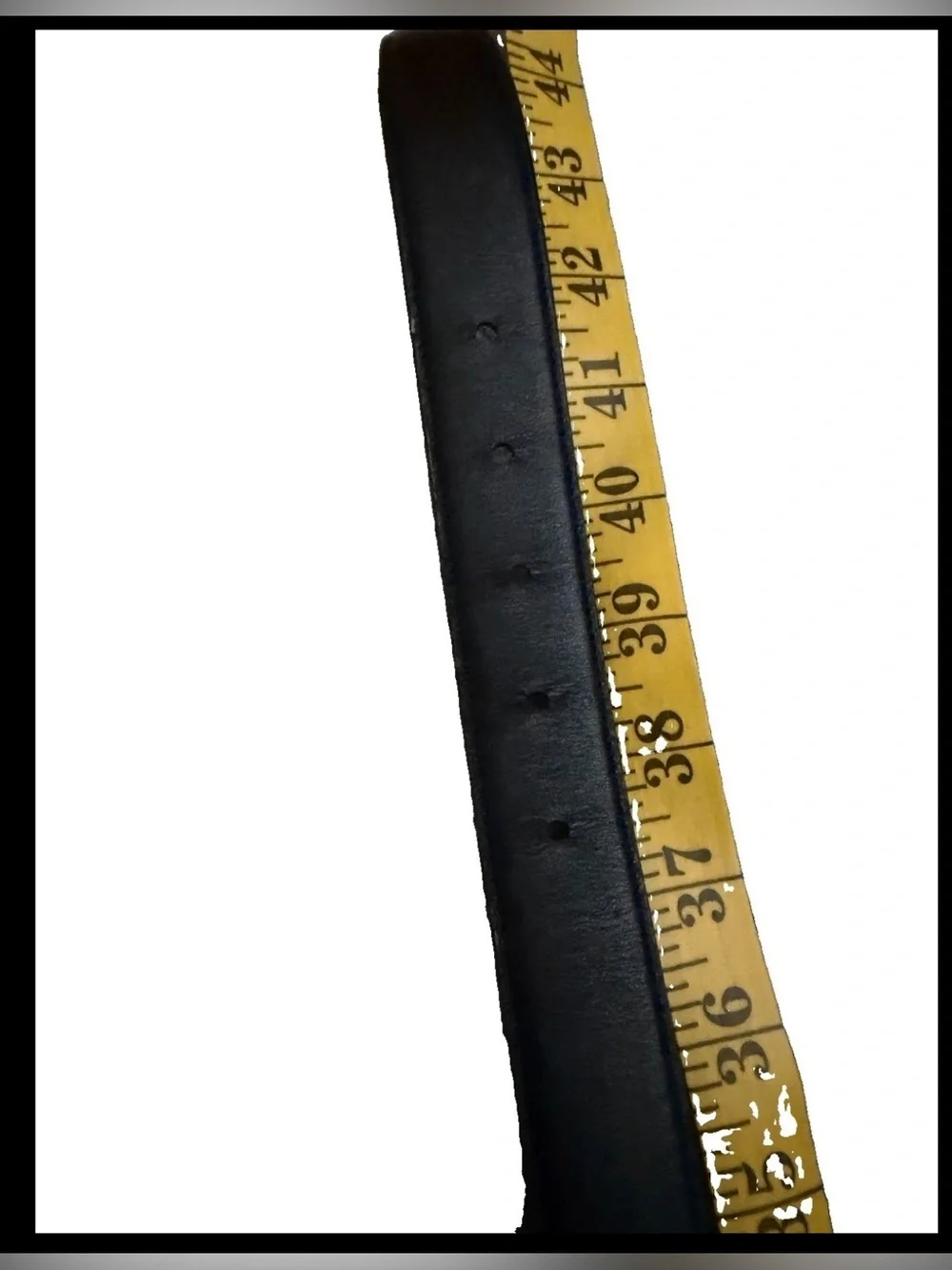 Coach Men’s Black Reversible Belt – Signature Embossed Leather, Sz L